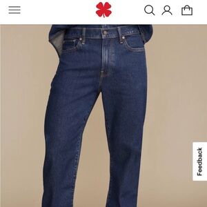 Lucky Brand Men's Deep Blue Straight Jeans